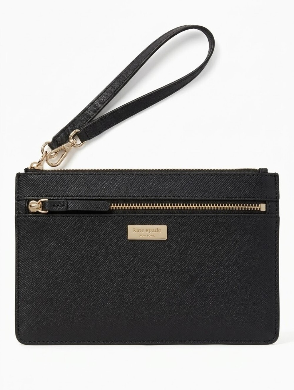 kate spade Navy Blue Saffiano Leather Wristlet Clutch